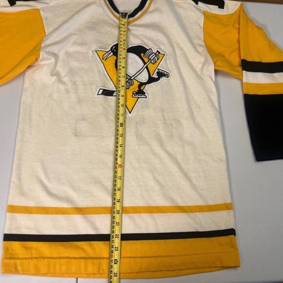 VTG Pittsburgh Penguins Rick Kehoe #17 Sandow Sporting Knit Hockey Jersey Medium - Picture 5 of 16